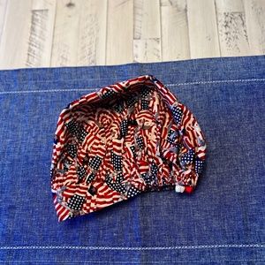 American flag scrub cap